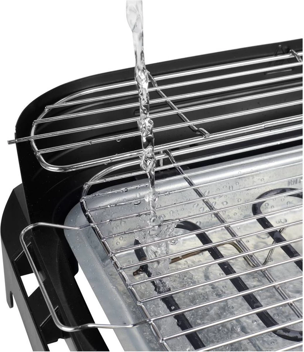 Princess 112250 Elektrische BBQ Met Zijplanken - BBQ - 40x25cm - Met En Zonder Statief Te Gebruiken - Met Zijplankjes - Ook Te Gebruiken Als Tafelgrill - 2200W - Afbeelding 12