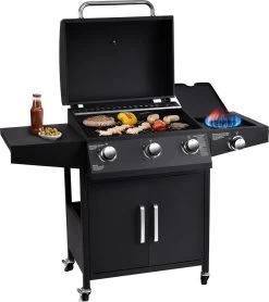 MaxxGarden Gas Barbecue - 3 Branders - Incl. Gratis BBQ Set