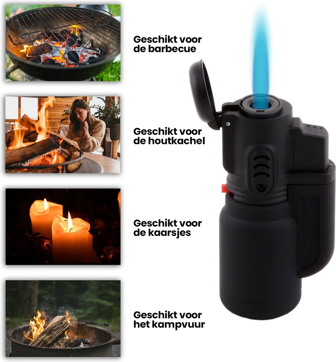 Atomic® Tankboy Aansteker - Stormaansteker - Kaarsen - BBQ - Sigaren - Afbeelding 2