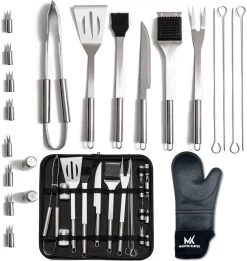 Bbq Accesoires – Bbq Gereedschap – Bbq Set – 22 Delig – RVS