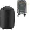 Luxe Waterdichte Ronde BBQ Hoes - 84 Cm X 77 Cm - Barbecue Beschermhoes - BBQ Accessoires - Geschikt Voor O.a. Kamado, Big Green Egg, Grill Guru, The Bastard, Patton, Weber