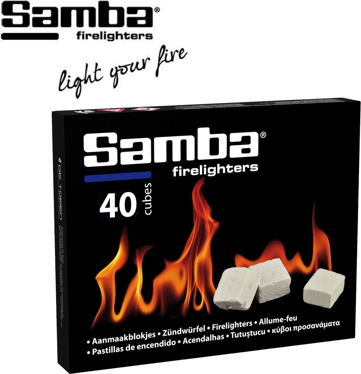 Samba Aanmaakblokjes Wit - 40 Stuks - Afbeelding 2