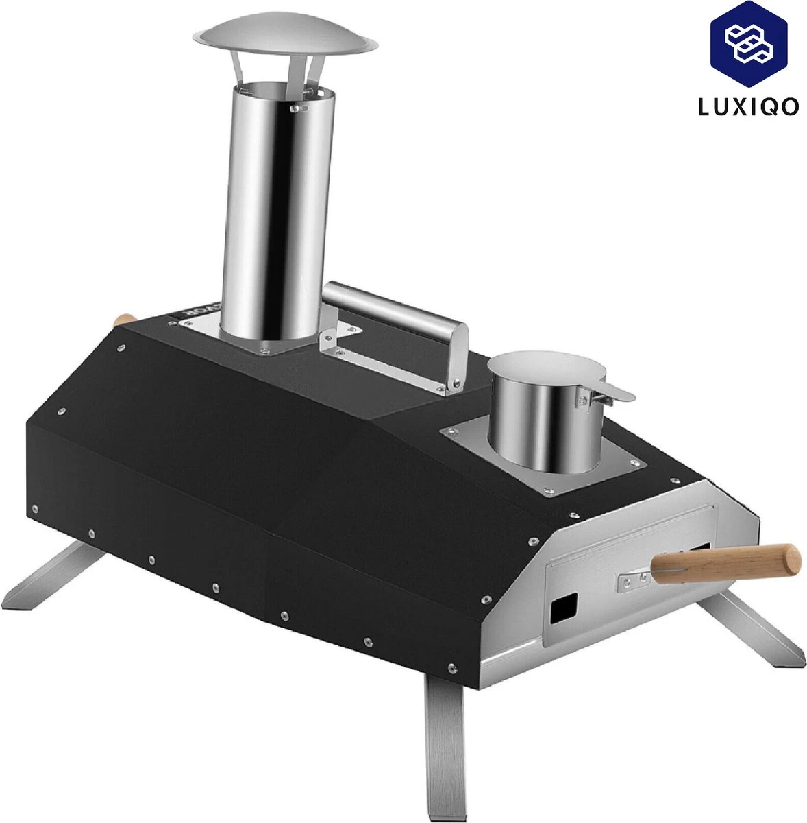 Vevor® Pizza Oven - Professionele Pizza Oven - Buitenkeuken - Pizza Gourmet - Barbecue - RVS - Tot 600°C - Met Draagtas - Afbeelding 2