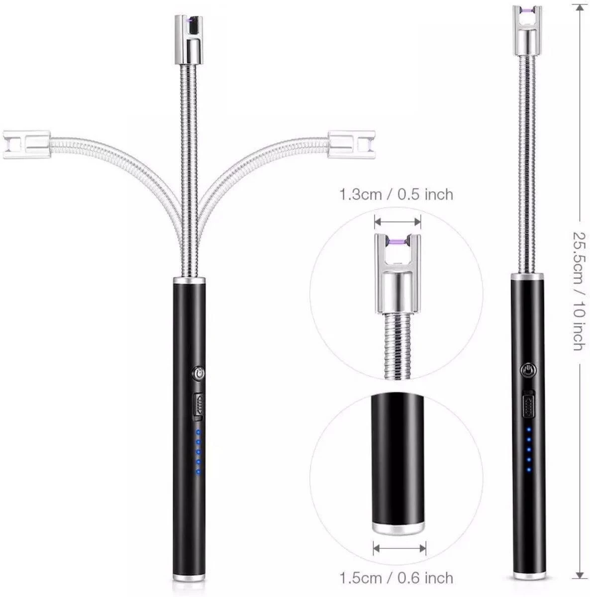 Merkloos BBQ Aansteker Oplaadbaar Met Usb Kabel - Elektrische Keuken Aansteker - Flexibele Aansteker - Zwart - Afbeelding 5