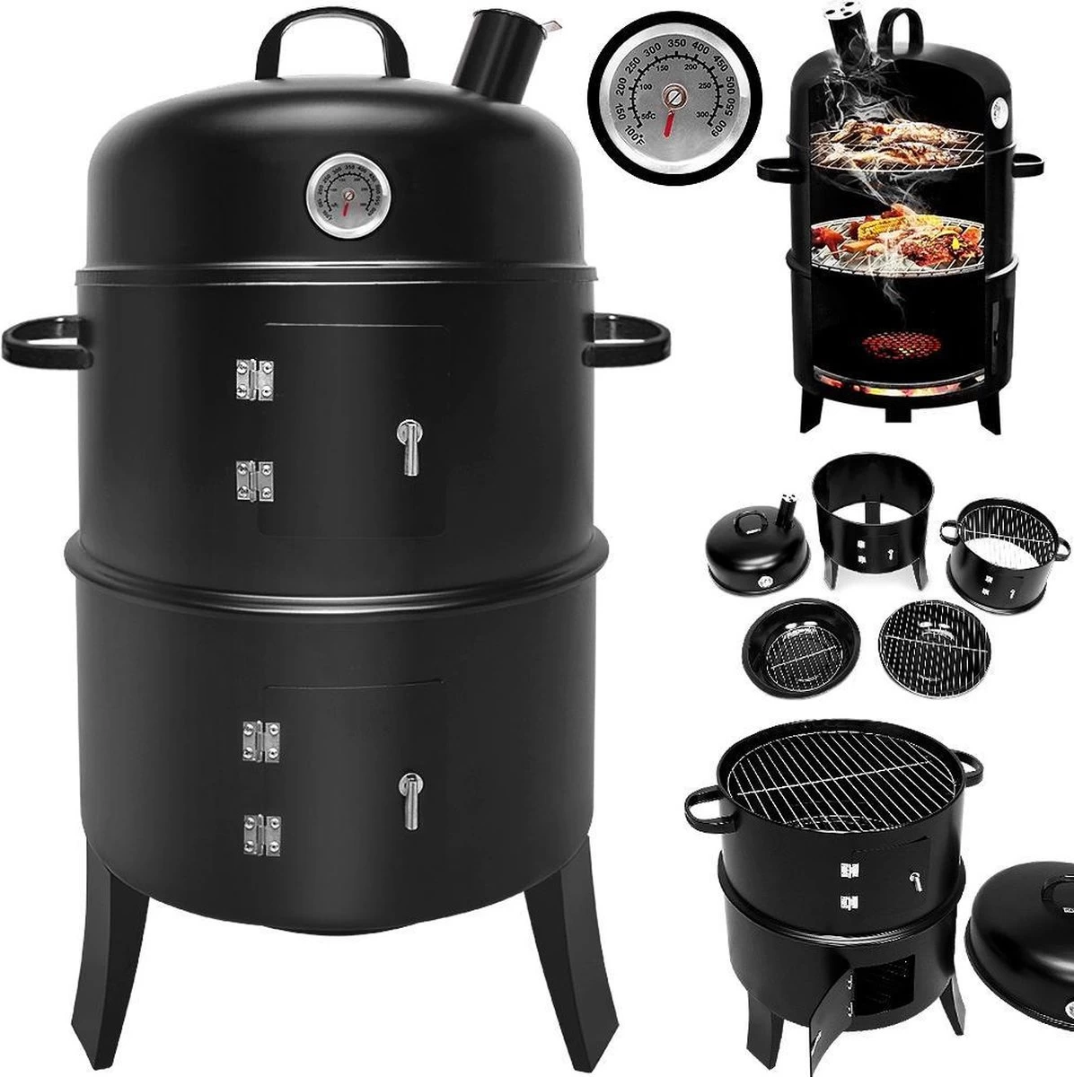Merkloos Monzana Barbecue-ROKER-Grill-Oven