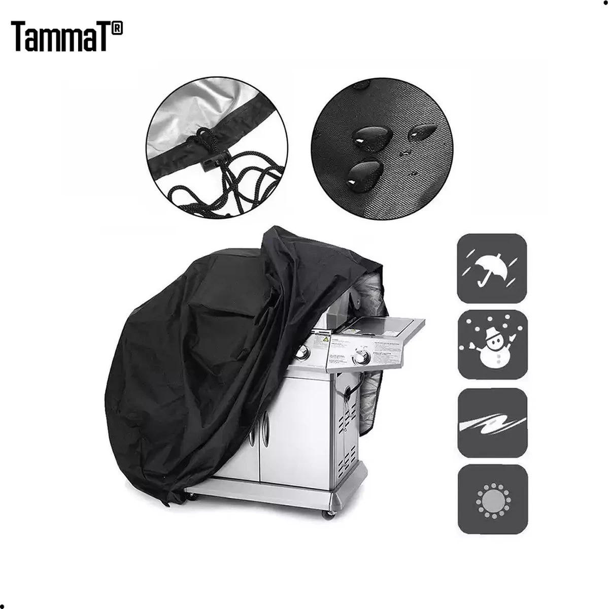 TammaT - BBQ Hoes - Waterdichte Beschermhoes - UV Bescherming - Maat L 170 X 61 X 117 Cm - Met Trekkoord - Afbeelding 4