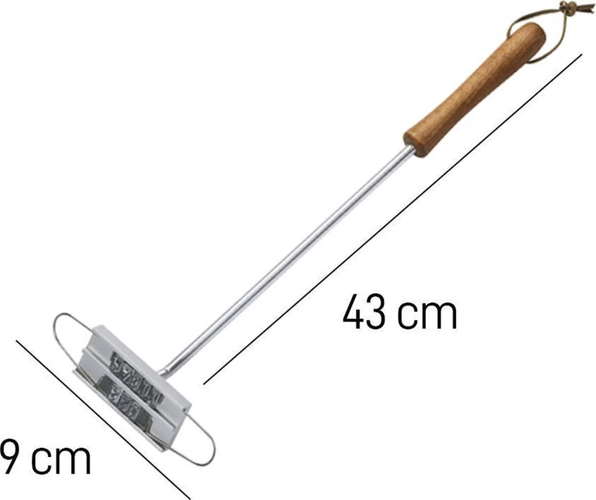 Merkloos BBQ Branding Iron - Barbecuegereedschapset - Bbq Accessoires - Bbq Brandijzer - Afbeelding 5