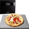 Pizzasteen BBQ Oven - Lava Van Vulkaan Etna - Barbecue Accesoires - Made In Italy - Broodbaksteen - 30x38x1.1 - VDN
