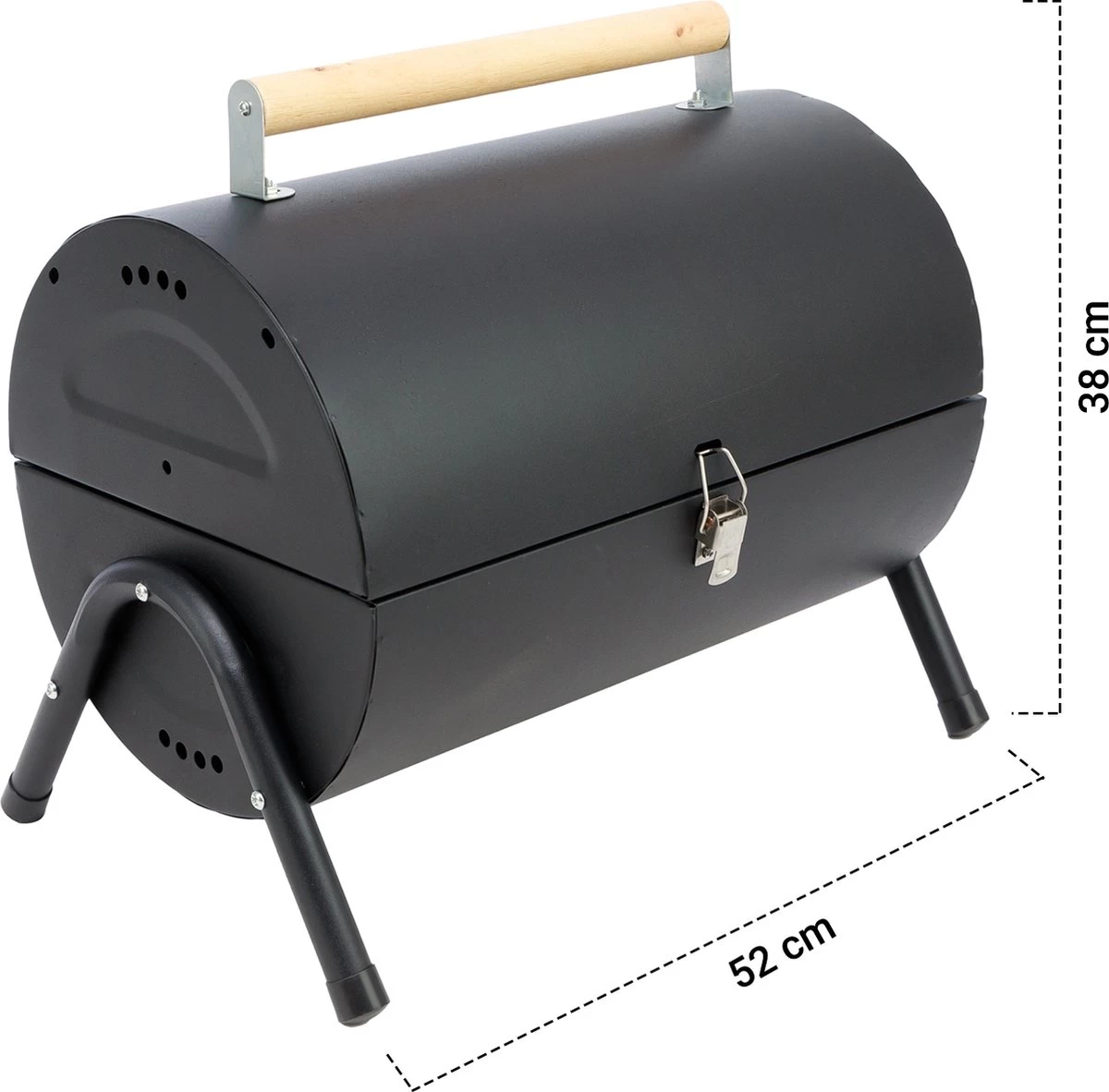 MaxxGarden BBQ - Houtskool Barbecue - Smoker Barbecue - Grilloppervlak (LxB) 38 X 52 Cm - Met Dubbel Grill Vlak - Zwart - Afbeelding 7