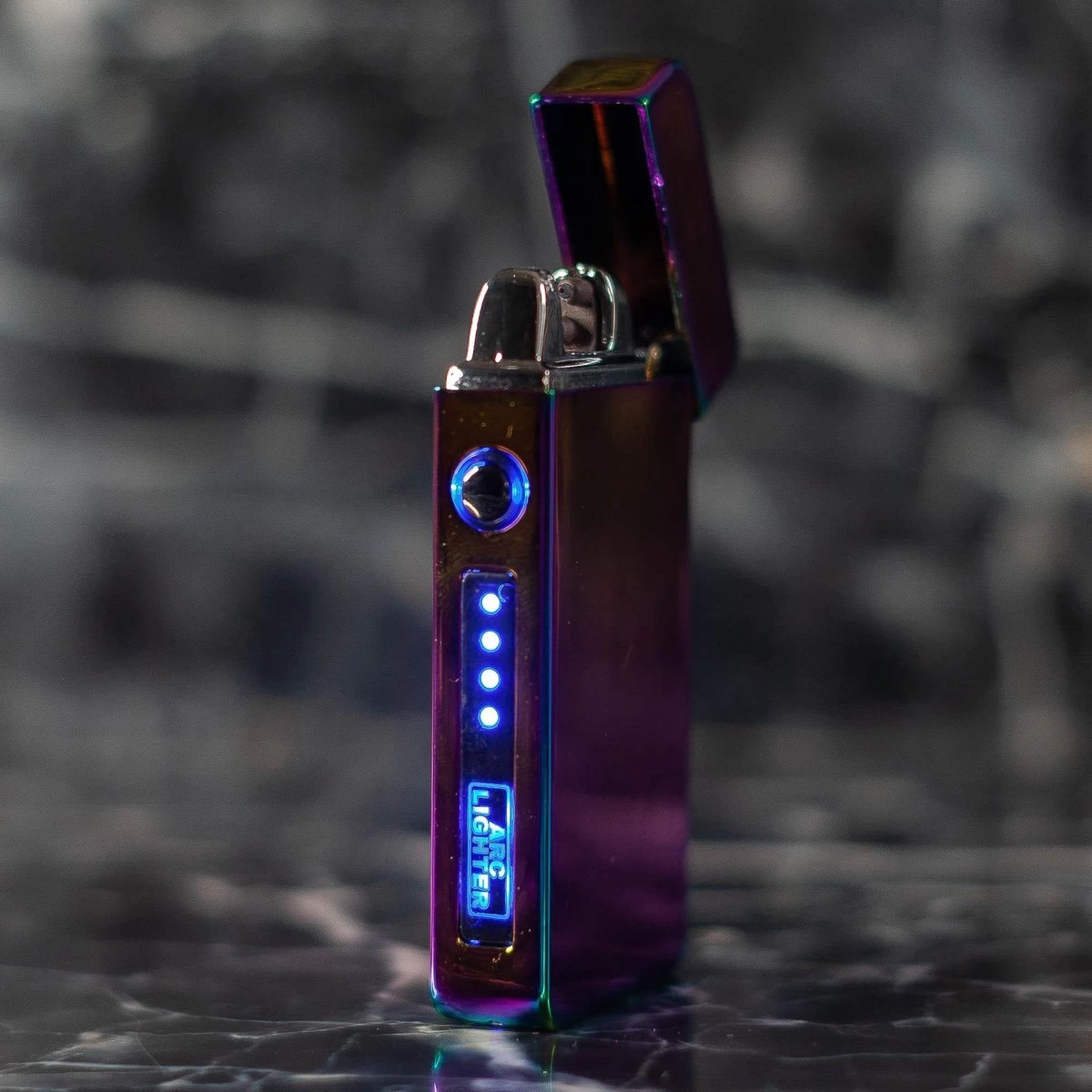 Merkloos Cuberna Elektrische Plasma USB Aansteker Met Batterij Indicator Rainbow - Wind En Storm Bestendig - Geschikt Voor Kaarsen, Vuurwerk, Sigaretten En BBQ - Afbeelding 3