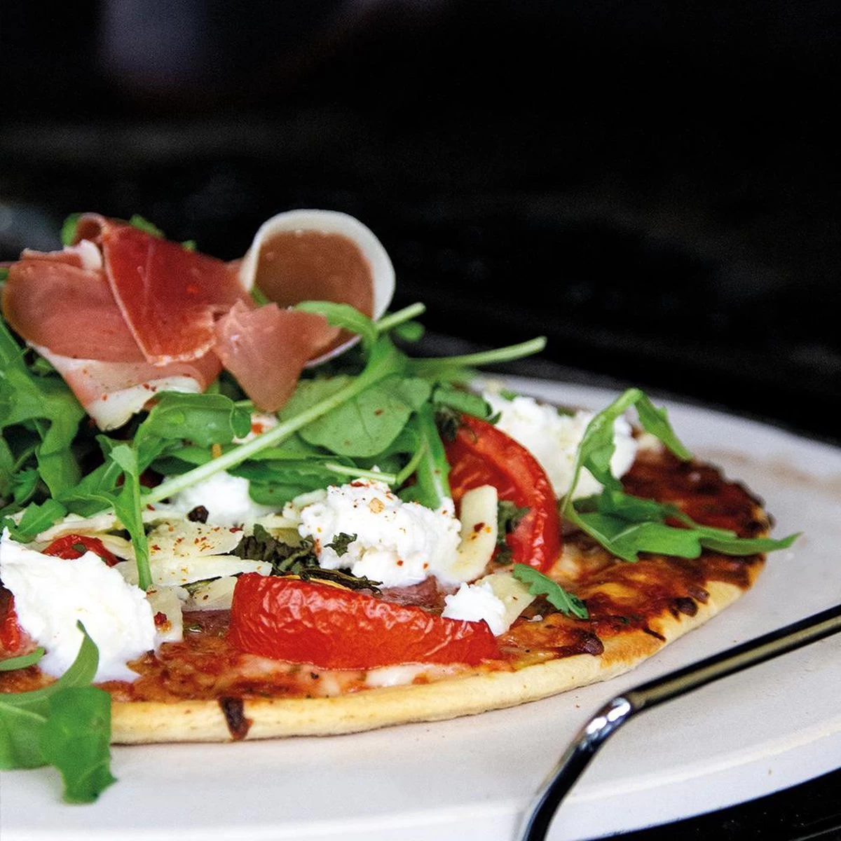 Pizzasteen BBQ & Oven | Pizzaplaat Voor De Lekkerste Bereiding Van Een Pizza Op Jouw Barbecue Of In De Oven | Pizza Stone Rond | Medium (33 Cm) - Afbeelding 2