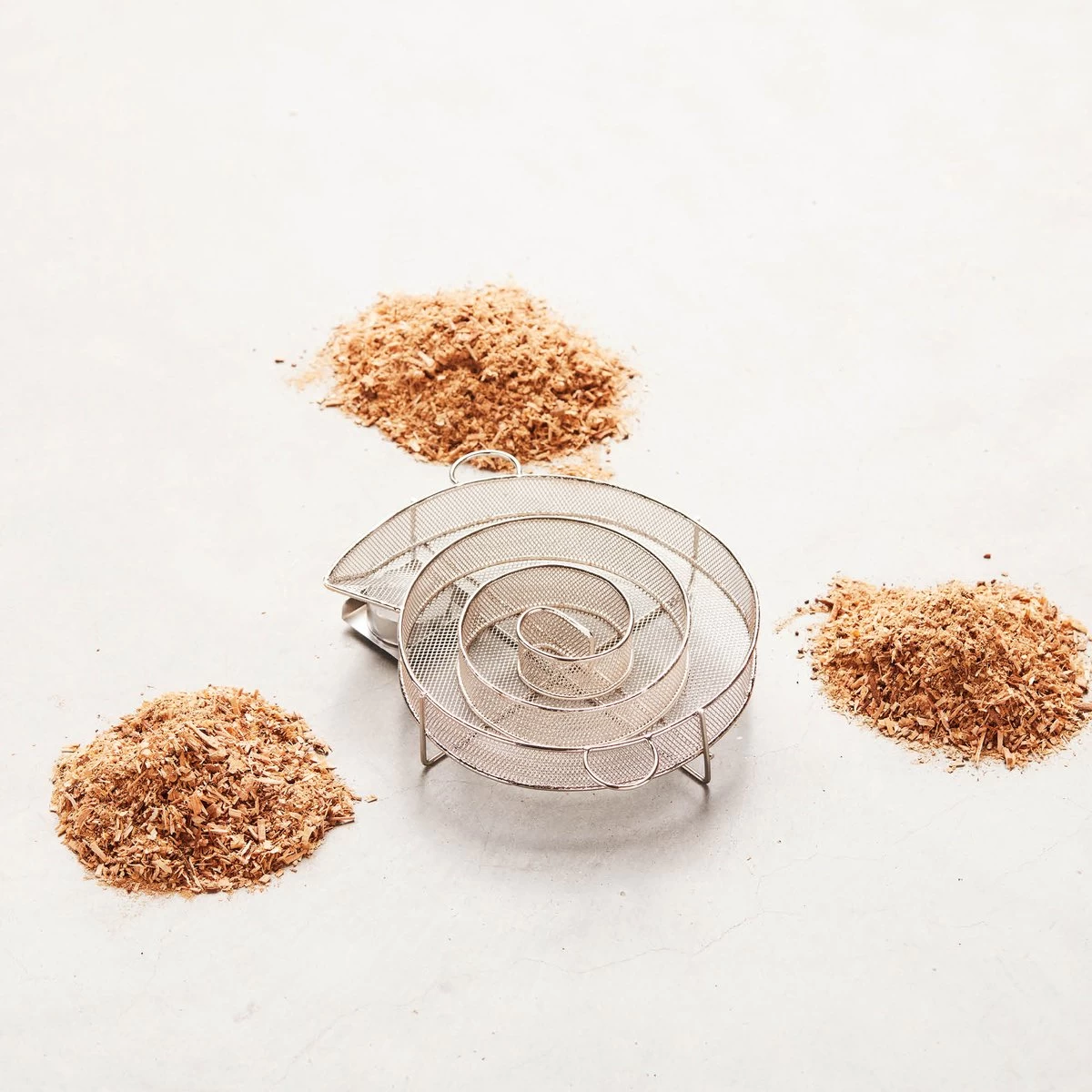 Barbecook - Smokerbox - Starter Set Met 3 Soorten Rookmot - Rookgenerator - Rookdoos - Koud Roken BBQ/Barbeque - Cold Smoke - Spiraal - RVS - Ø 17 Cm - Afbeelding 4