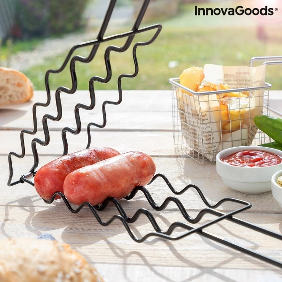 Innovagoods BARBECUEGRIL VOOR WORSTJES SOSKET - Bbq Accesoires - Bbq Accesoires Rooster - Afbeelding 3