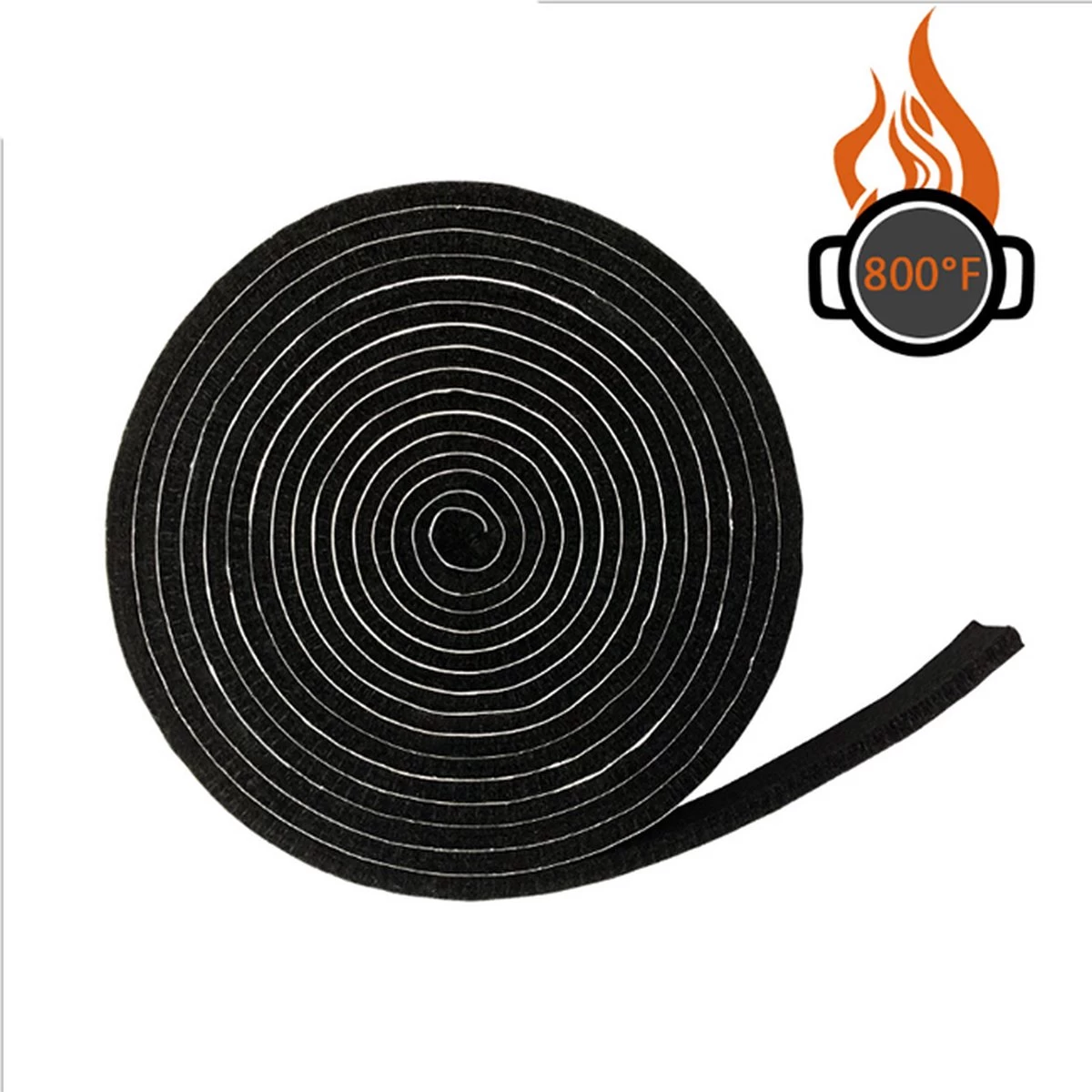 Vervangings Vilt-Afdichtings Vilt -voor BBQ – 3,8m X 2cm X 3mm – Geschikt Voor Green Egg,Kamado Joe,Black Bastard,auplex,tarrington,patton - Afbeelding 2
