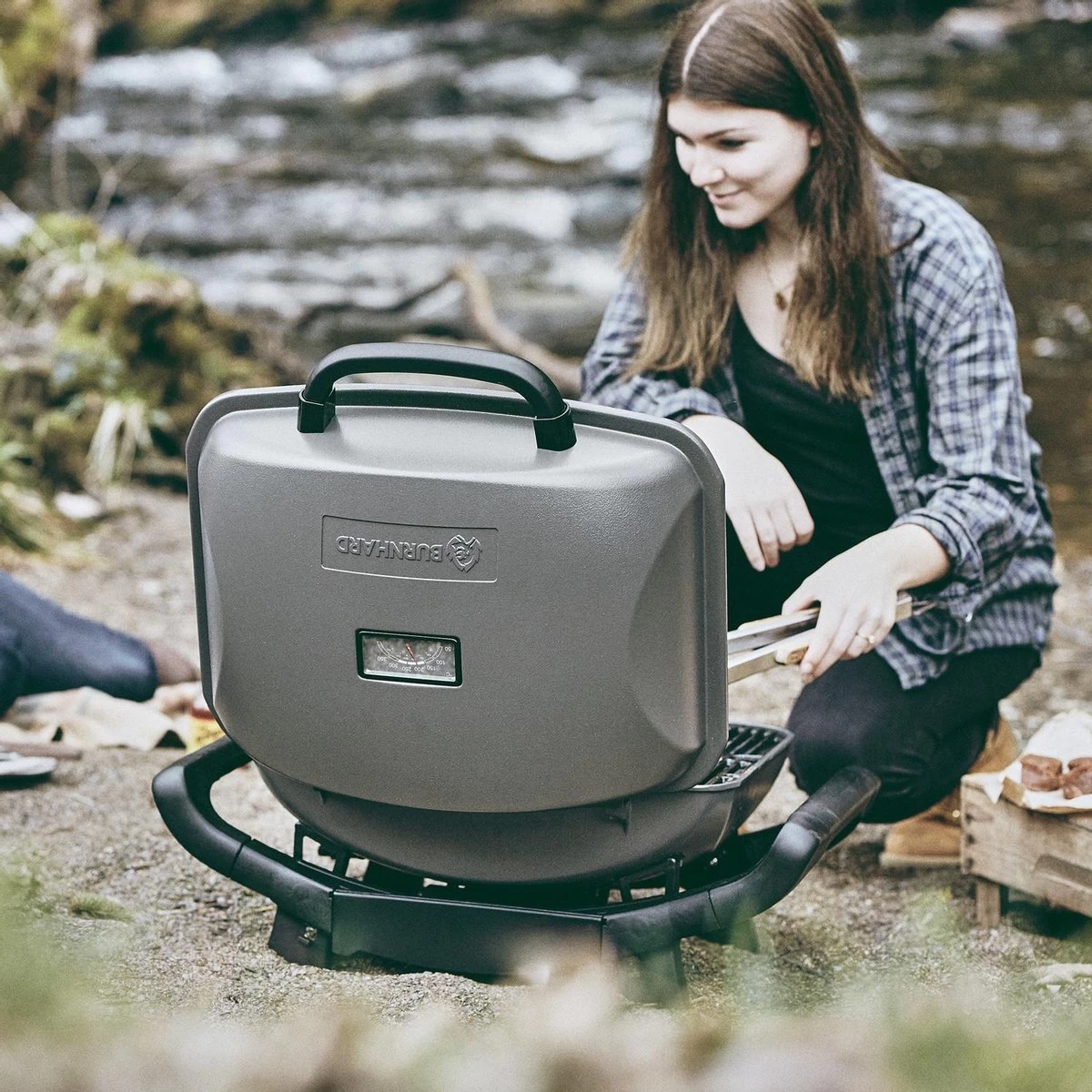 Burnhard Draagbare 2-Branders Gasbarbecue - Afdekhoes - BBQ Wayne - Afbeelding 7