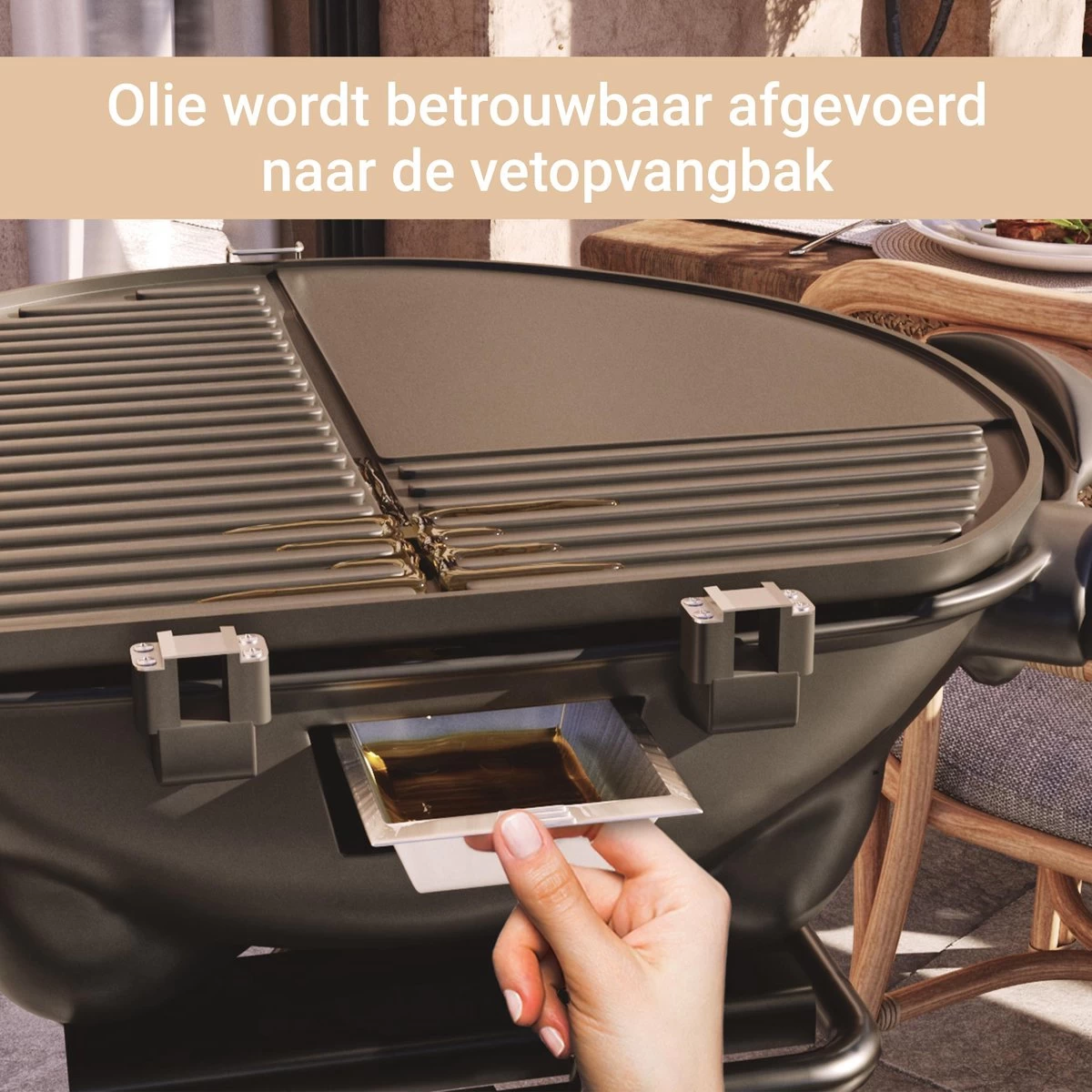 SUNTEC Elektrische BBQ 9493 - Geschikt Voor Buiten Als Tafelbarbecue Of Staande Barbecue - Barbecue Voor Balkon, Terras, Tuin En Camping - Elektrisch Barbecueën Met Max. 2400 Watt - Mobiel Onderstel - Afbeelding 3