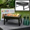 Merkloos Decopatent® Portable Houtskool BBQ - Barbecue - Inklapbaar - Barbecue Houtskool - Tafel Grill - Camping - Strand - Festival - Park