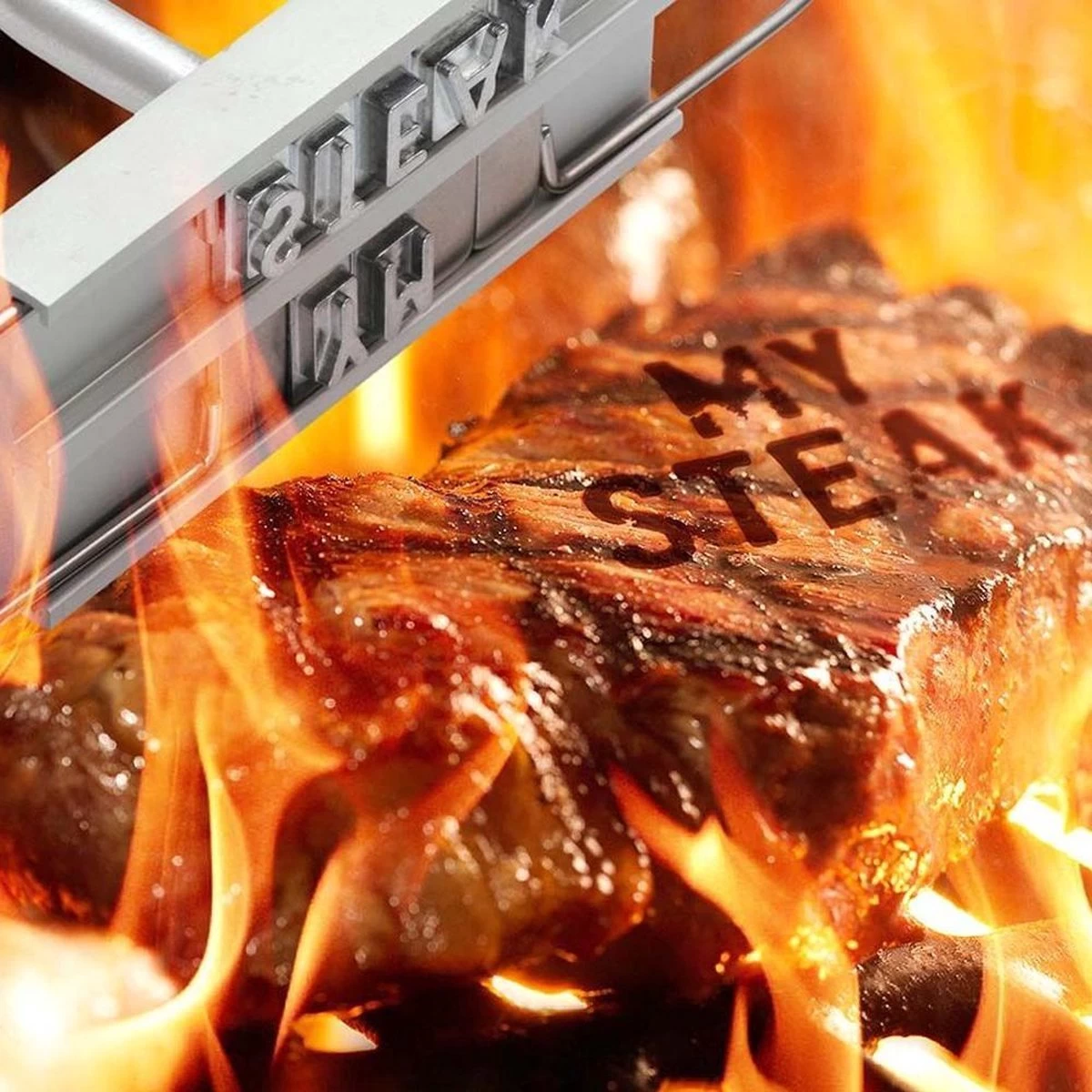 Merkloos BBQ Branding Iron - Barbecuegereedschapset - Bbq Accessoires - Bbq Brandijzer - Afbeelding 3