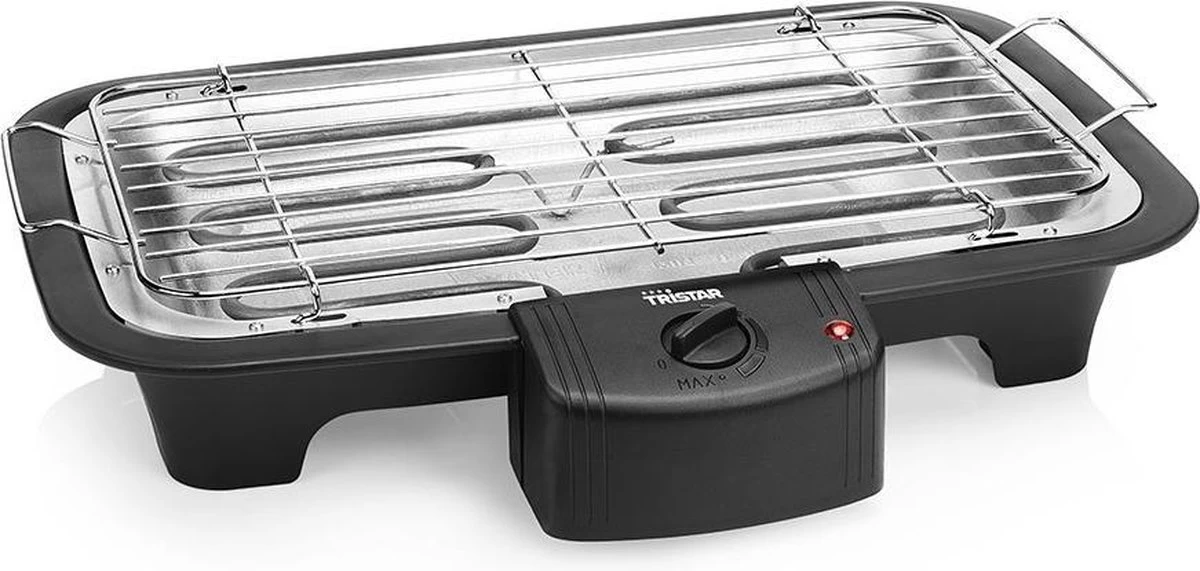 Tristar BQ-2813 Electrische Tafelbarbecue - Grilloppervlak (LxB) 38x22 Cm - 2000W - Zwart - Afbeelding 9