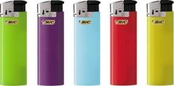 BIC Maxi J38 Elektronische Aansteker / Aanstekers Willekeurige Kleuren (5 Stuks)