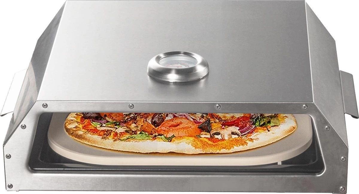 Bighorn Pizzaoven Met Pizzasteen Voor Barbecue - Grilloven - Draagbare - Edelstaal - Afbeelding 4