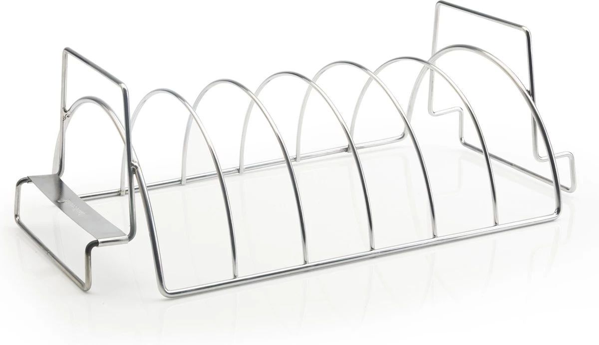 Barbecook Vlees & Ribrek - Spareribs Houder - RVS - Inox Barbecook Vlees & Ribrek - Spareribs Houder - RVS - Inox - Afbeelding 4