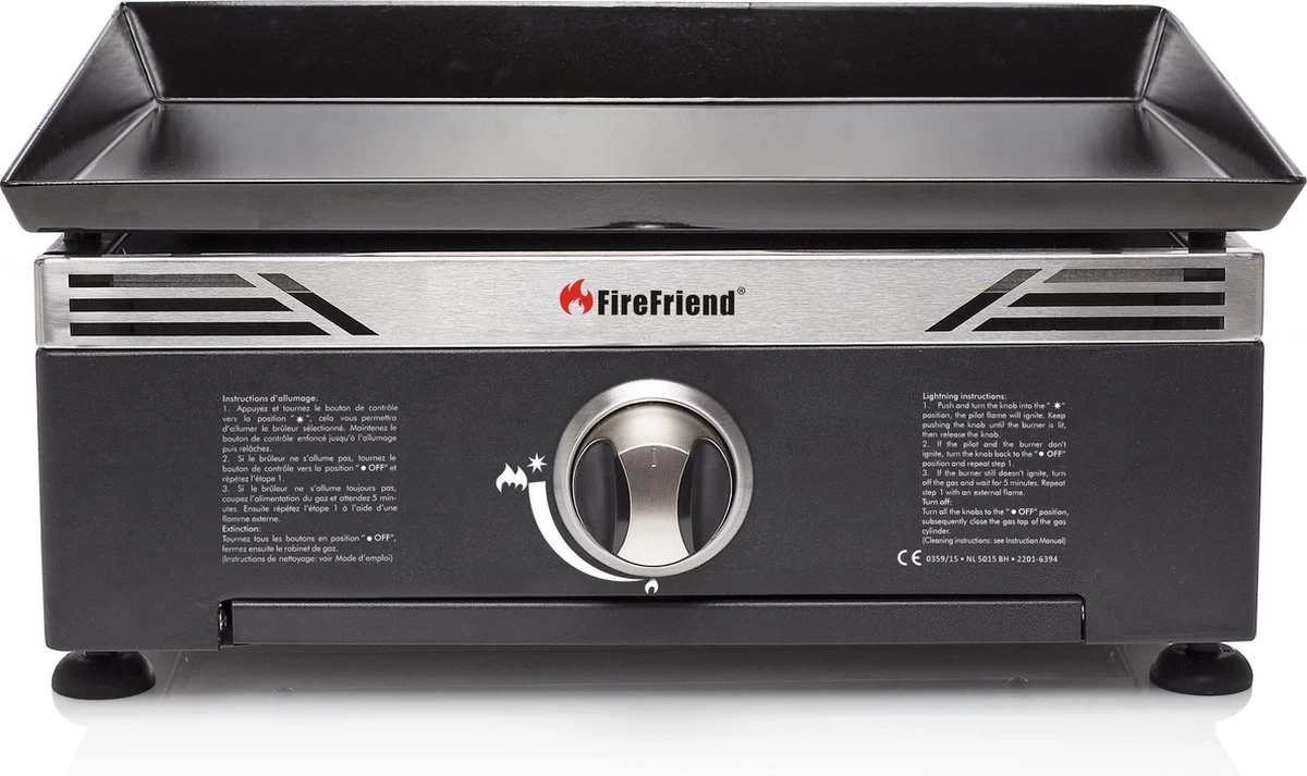 BBQ Op Gas Met Bakplaat 44,5 X 49,5 Cm - Afbeelding 2