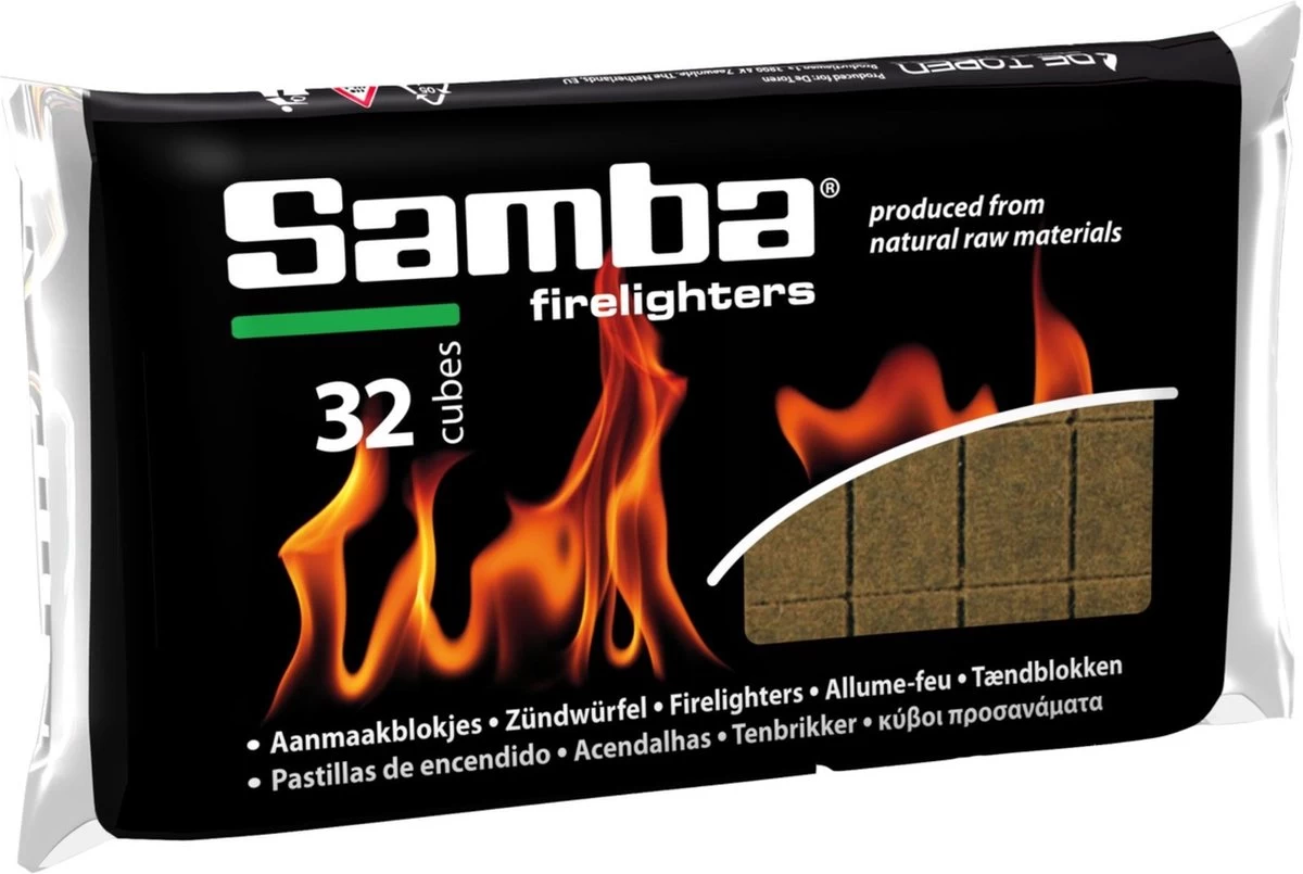 Samba Aanmaakblokjes Bruin á 24 X 32 Stuks - Omdoos Is 768 Aanmaakblokjes - Afbeelding 8