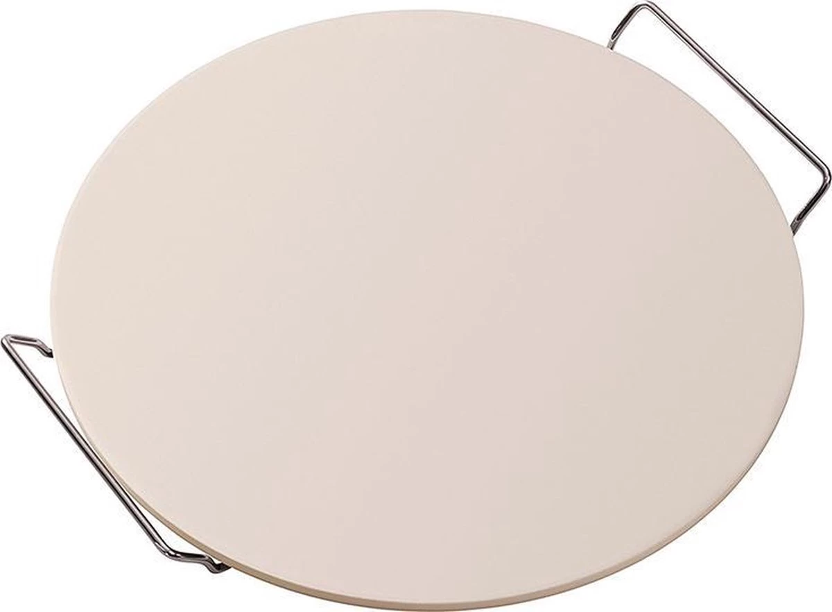 Pizzasteen BBQ & Oven | Pizzaplaat Voor De Lekkerste Bereiding Van Een Pizza Op Jouw Barbecue Of In De Oven | Pizza Stone Rond | Medium (33 Cm)