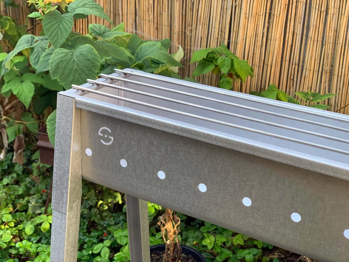 Spiedini Saté-bbq Bali 80 - Saté Houtskoolbarbecue Met Horizontaal Rooster - 80 Cm Lang, 11 Cm Breed - Materiaal: Gealuminiseerd Ijzer - Afbeelding 6