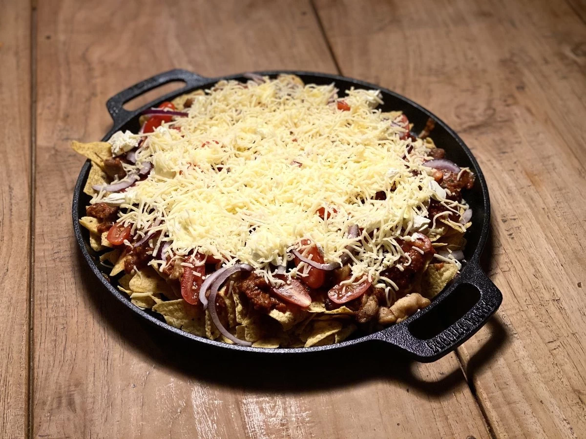 Valhal Outdoor Skillet / Plancha / Koekenpan - Gietijzer - Diameter 35cm, Twee Handvatten, VH35F - Afbeelding 16