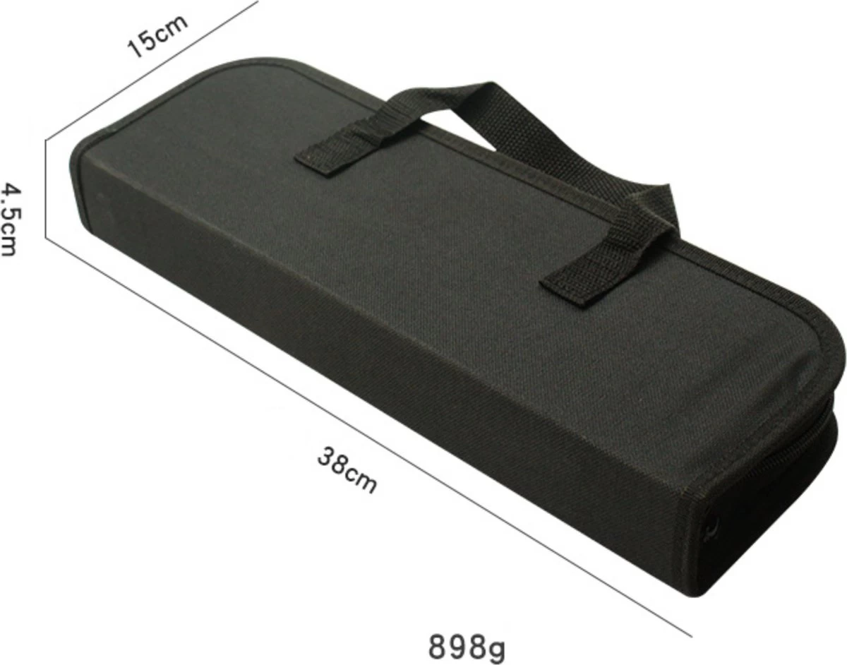 Krumble 18-delige Barbecue Set / Roestvrijstalen BBQ Set Van 18 / Inclusief Handige Opbergtas - RVS - Afbeelding 3