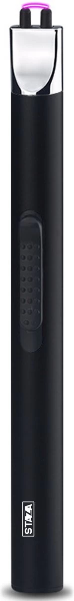 Staza - Oplaadbare Lange Elektrische Aansteker - Duurzame Plasma Aansteker - Inclusief Cadeauverpakking - BBQ - Kaarsen - Zwart