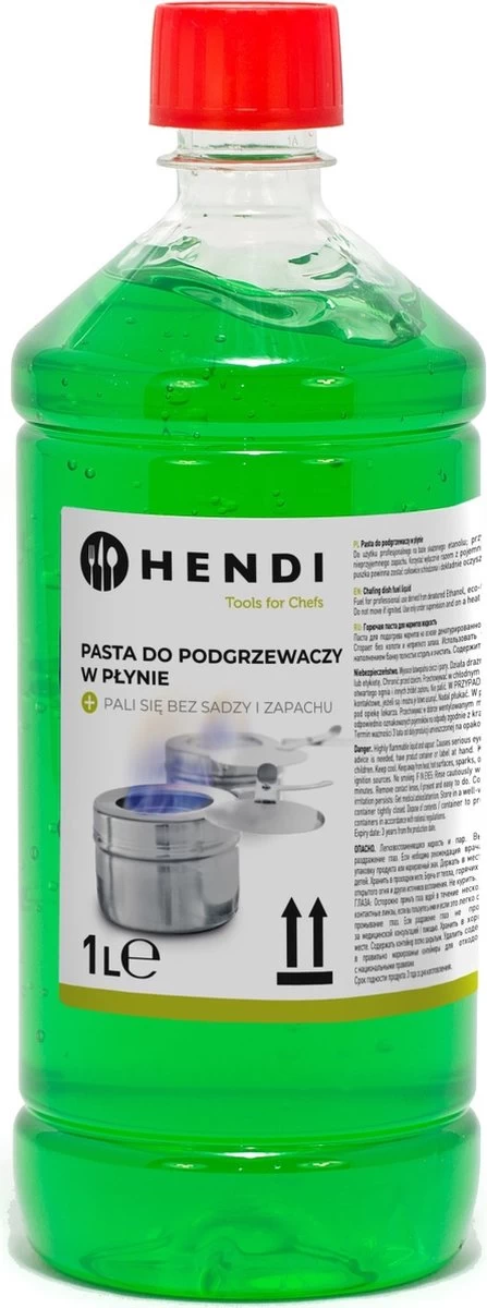 Hendi Brandpasta Voor Chafing Dish - Brandgel Fles - 1 Liter