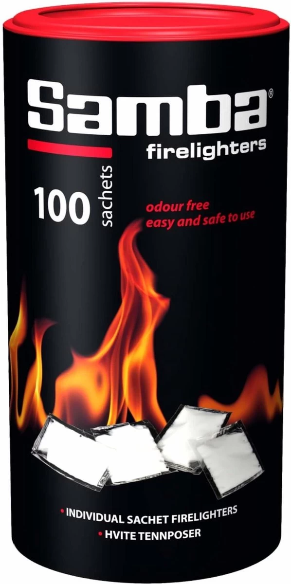 Samba Aanmaakzakjes Openhaard - 100 Stuks In Koker - Afbeelding 4