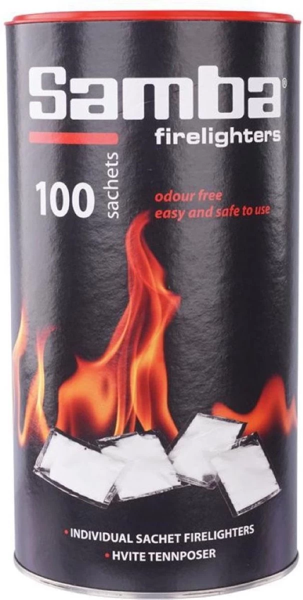 Samba Aanmaakzakjes Openhaard - 100 Stuks In Koker - Afbeelding 3