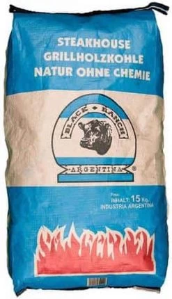 Black Ranch Houtskool 15 Kg – Quebracho – 1 Zak